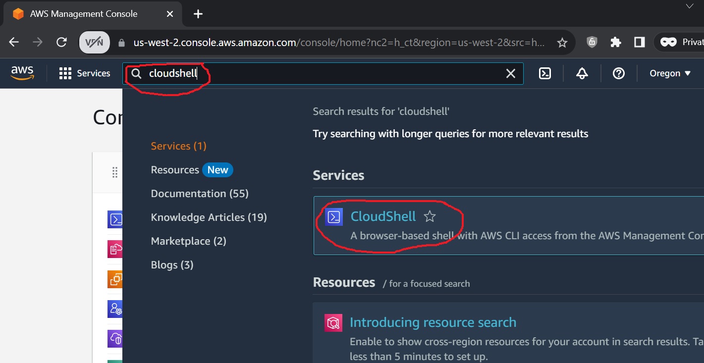 DevBox_AWS_CloudShell